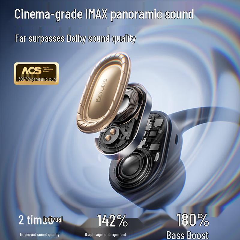 Saina Open-Ear Bluetooth Sports Ear-Hook Headphones