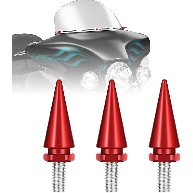 Chrome Windshield Bolts, Fairing Screws Fit for Harley 1996-2013 | Fairing Bolts, Compatible for Harley Davidson Street Glide Electra Glide Ultra