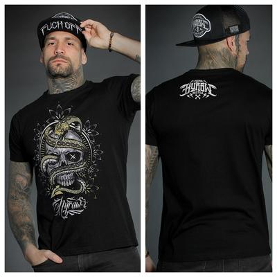 RIDE THESNAKE Gothic Dark Tattoo Art Style Summer Casual TShirt Unisexs and Womens Luxury Brand Top