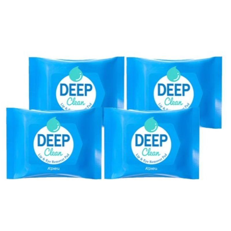 

A’PIEU Deep Clean Lip & Eye Remover Pad (37g × 4 packs)