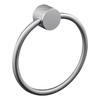 Gunmetal Gray All-Copper Round Wall-Mounted Bathroom Towel Ring