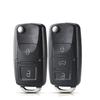 10Pcs 2/3BNT Remote Flip Folding Car Key Shell Case For VW Volkswagen Golf 4 5 Passat B5 B6 Polo Touran Jetta Seat Skoda