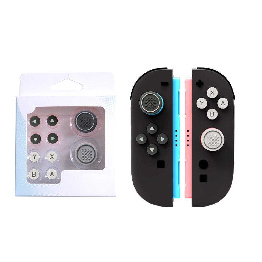 Joystick Cap & Button Stickers Button Grips Caps Non Slip Keys Sticker Button Sticker Covers for Switch 2 Joy-Con Accessory