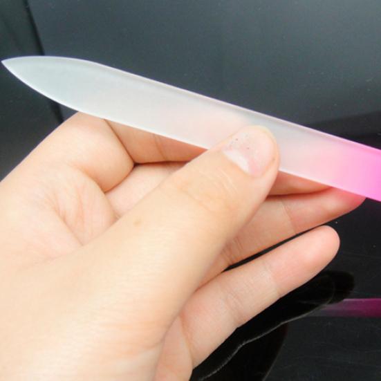 2 Pcs Pro Nail Art Tips Polish UV Gel Glass File Buffing Manicure Tool for Nail Art DIY