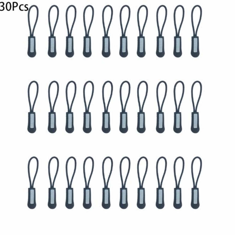30Pcs Black Pulling Rope Plastic Zipper Rope Pull Tail Rope  Clothing, Luggage, Shoes and Boots