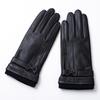 Winter Erwachsene Echtes Leder Warme Handschuhe Damen Schafsleder Touchscreen Modische Winddichte Handschuhe zum Fahren und Radfahren