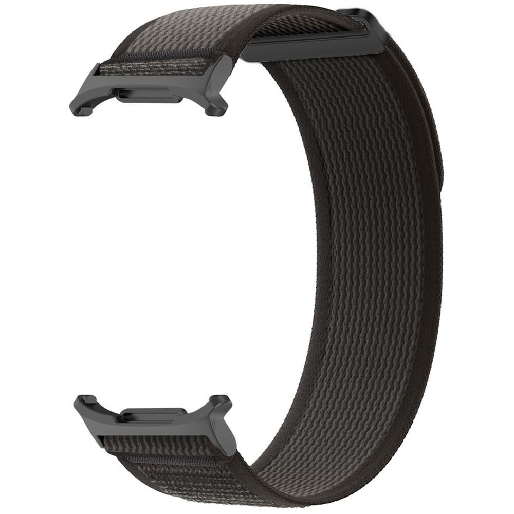 Nylon Strap for Samsung Galaxy Watch Ultra 2/1, Black/Orange