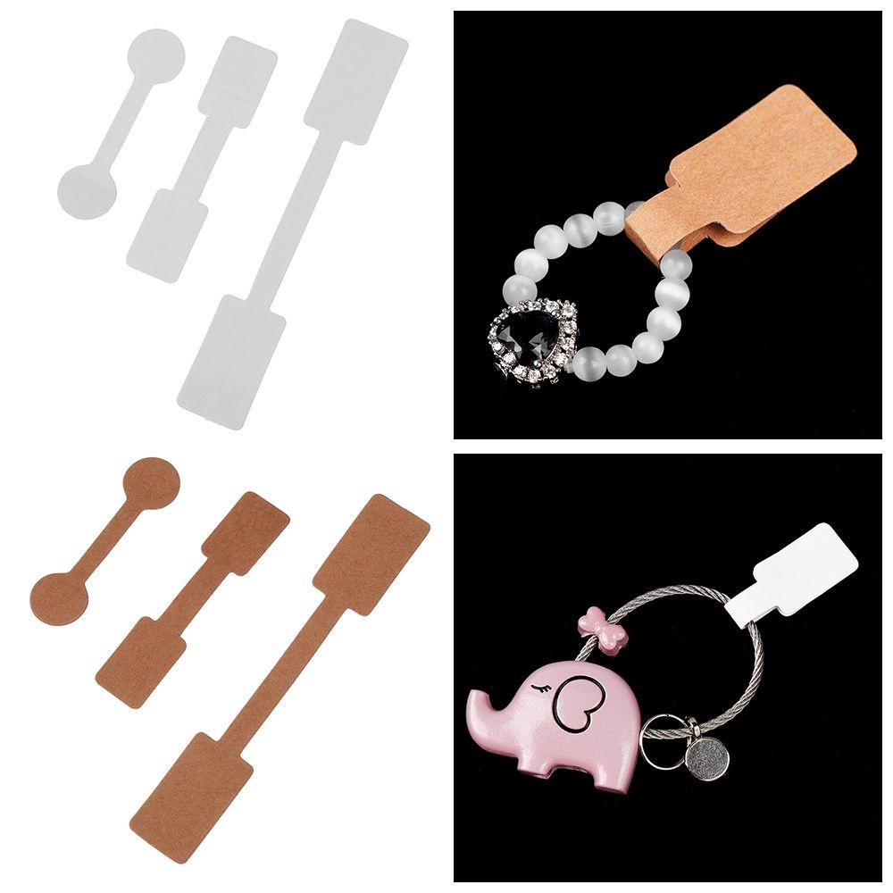 

Card Kraft Paper Bracelet Hangtags Jewelry Price Labels Necklace Ring Tags Self-adhesive Stickers