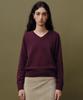 Beiodeu Wholegarment Merino V Knit_Burgundy
