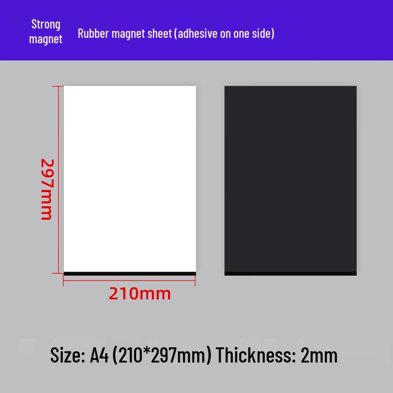 A4 Flexible Rubber Magnetic Sheet