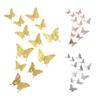 Pack of 12 3D Hollow Paper Wall Sticker Household Living Room Art Craft Decoration Decals Holiday Party Decor Gifts