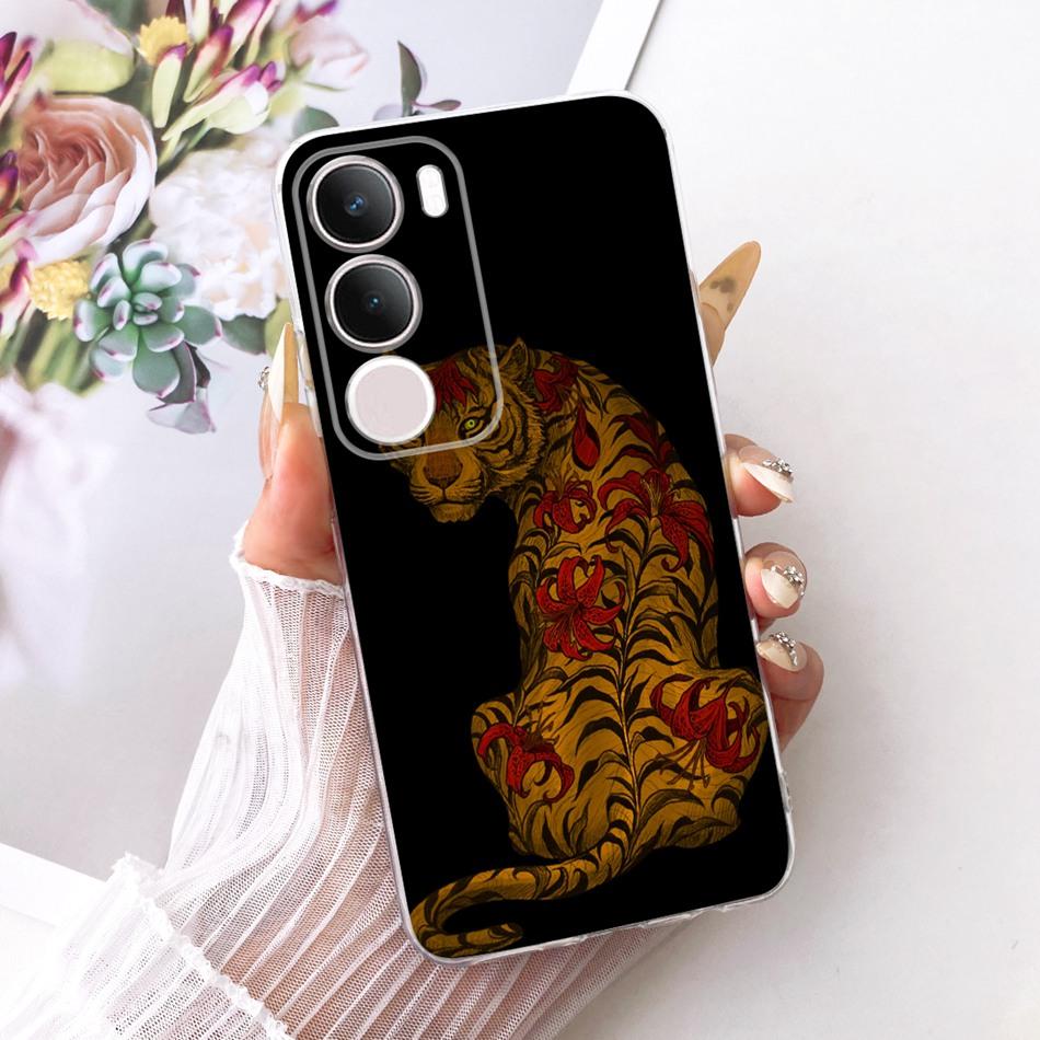 For Vivo Y19s Pro Cool Dragon Tiger Pattern Phone Case For Vivo Y19s Y 19S Pro V2419 Soft Silicone TPU Cases