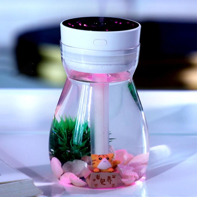 Humidificateur à technologie silencieuse avec veilleuse colorée