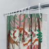 Waldtiere Duschvorhang Waldhirsch Fuchs Kaninchen Natur Badezimmer Dekoration Vintage Rustikal Wohnkultur Bauernhaus Stil Hintergrund