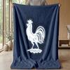 Frankreich Nationalmannschaft Thema Decke Weiche Flanelldecke Plüsch Überwurfdecke Gemütliche Sofa Bettdecke für Heimdekoration