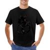 Cute Monochrome Dragon Illustration T-shirt tees vintage clothes funny t shirts for men