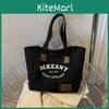 2023 Trendy Street Style Canvas Tote Bag For Women Large Casual Commuter Bag