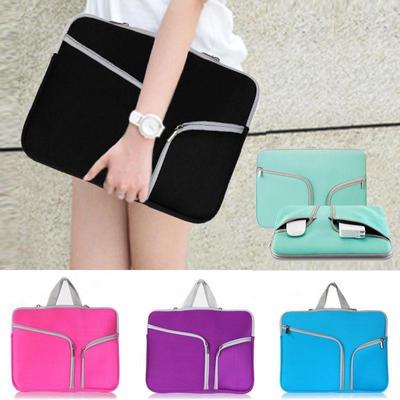 11/13/14/15/17 Zoll Anti-Shock Laptop-Handtasche Zwei Reißverschlusstaschen zum Verstecken des Griffs Notebook-Tasche