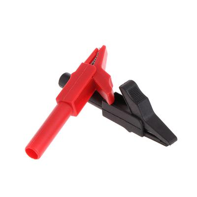300V/15A Alligator Clips Electrical Test Clips with 4mm Banana Jack Socket Terminals Suitable for Multimeter Test Leads