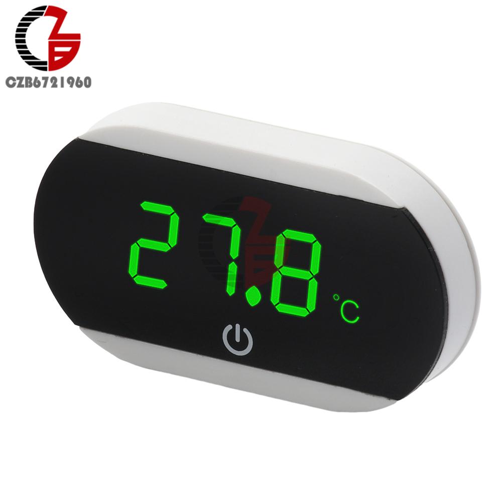 LED HD Digital Electronic Wireless Aquarium Thermometer Aquarium Tank External Thermometer ℃/℉ Switchable 0-60℃(32-140℉) белый