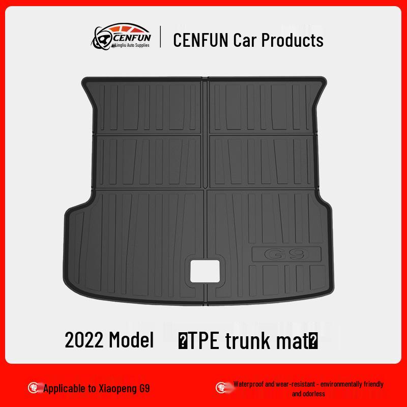 Xpeng G9 2024 Trunk Mat and Rear Seat Protector - TPE, Odorless, Eco-Friendly