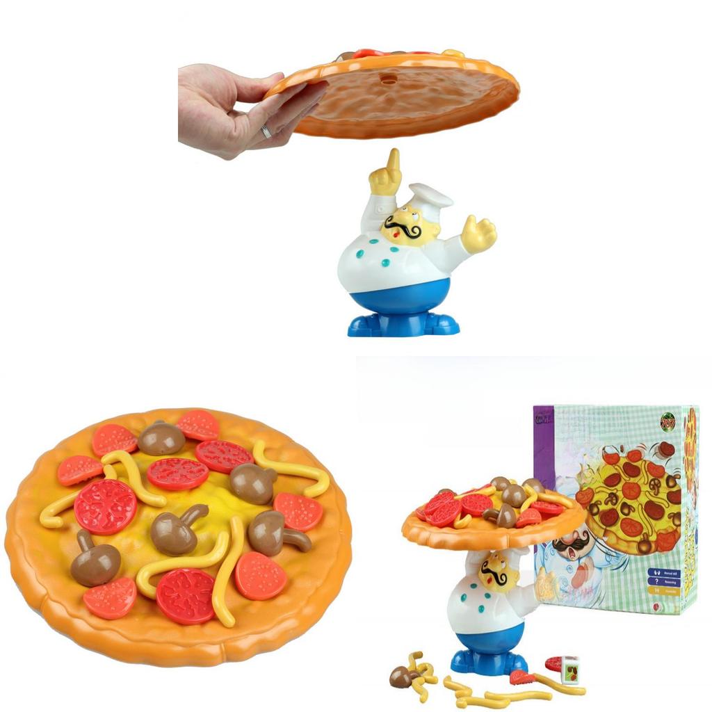 Creative Balance Pizza Toddler Educational Game With Plastic Construction For Kids Playroom