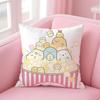 S-Sumikko Gurashi Cushion Cover Pillow Case Soft Friendly Fabric & Concealed Zipper