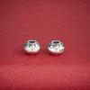 Retro S925 Sterling Silver Lantern Flying Saucer Spacer Beads for DIY Beading & Weaving Bracelets