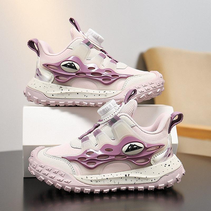 Boys' Lightweight Shock-Absorbing Running Shoes with Rotating Buckle for Autumn/Winter