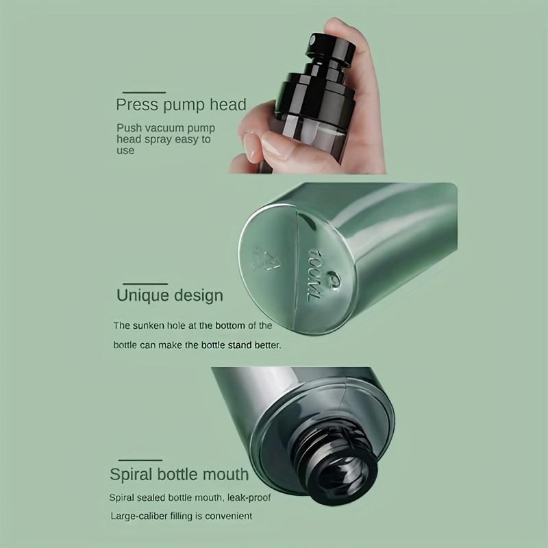 Refillable Fine Mist Spray Bottle for Hairstyling Cleaning Skincare Multipurpose Ultra Fine Mist Sprayer 30ml 60ml 80ml 100ml 120ml