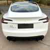 For Tesla Model 3 Highland 2023 2024 2025 Refit Rear Bumper Diffuser Lip Lower Spoiler Blade Wind Knife Splitter Plate Body Kit