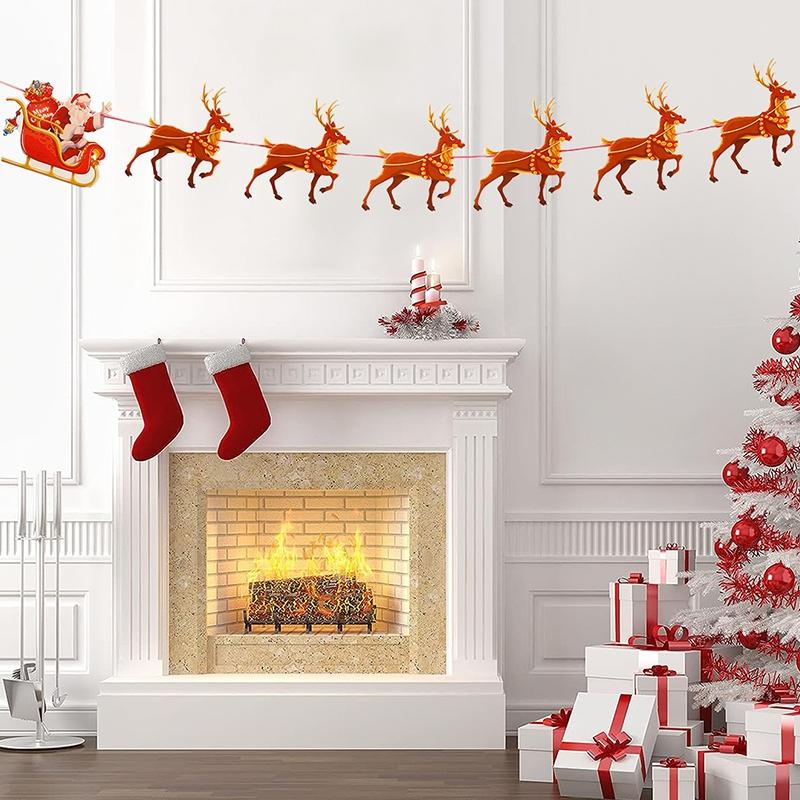 Christmas Banner Pendant Merry Christmas Decorations for Home 2026 Navidad Christmas Ornaments Xmas Gifts Happy New Year 2026