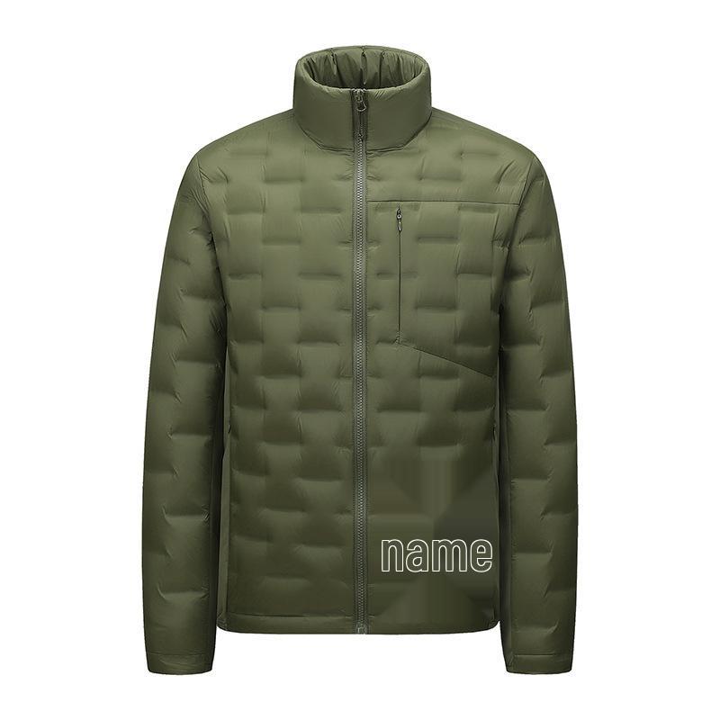 Leichte Daunenjacke für Damen und Herren mit Stehkragen für den Winter - Weiße Entendaune, Modischer Lässiger Warmer Mantel