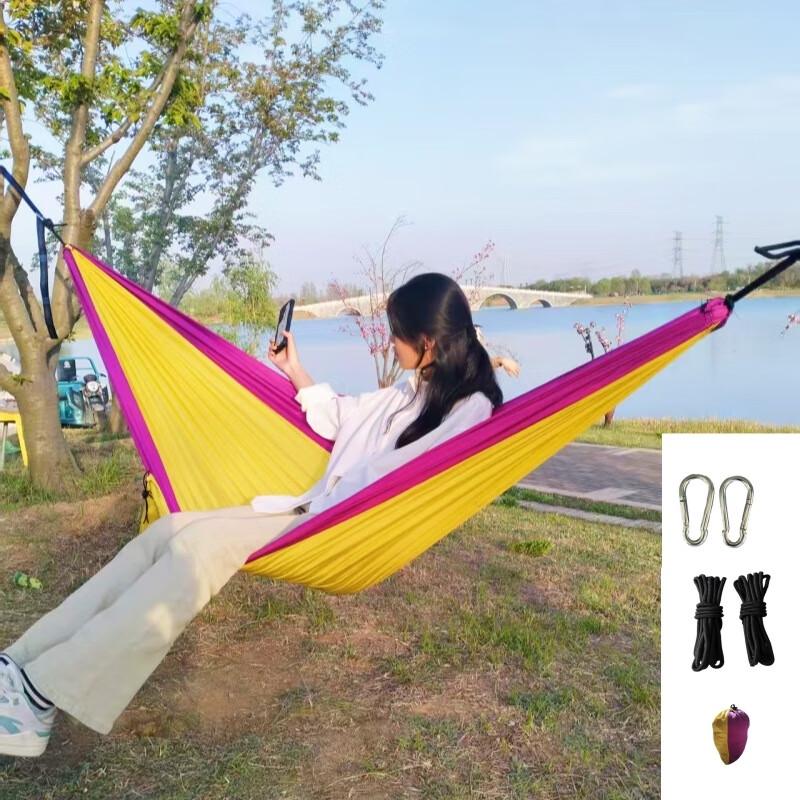 Portable Parachute Fabric Camping Hammock