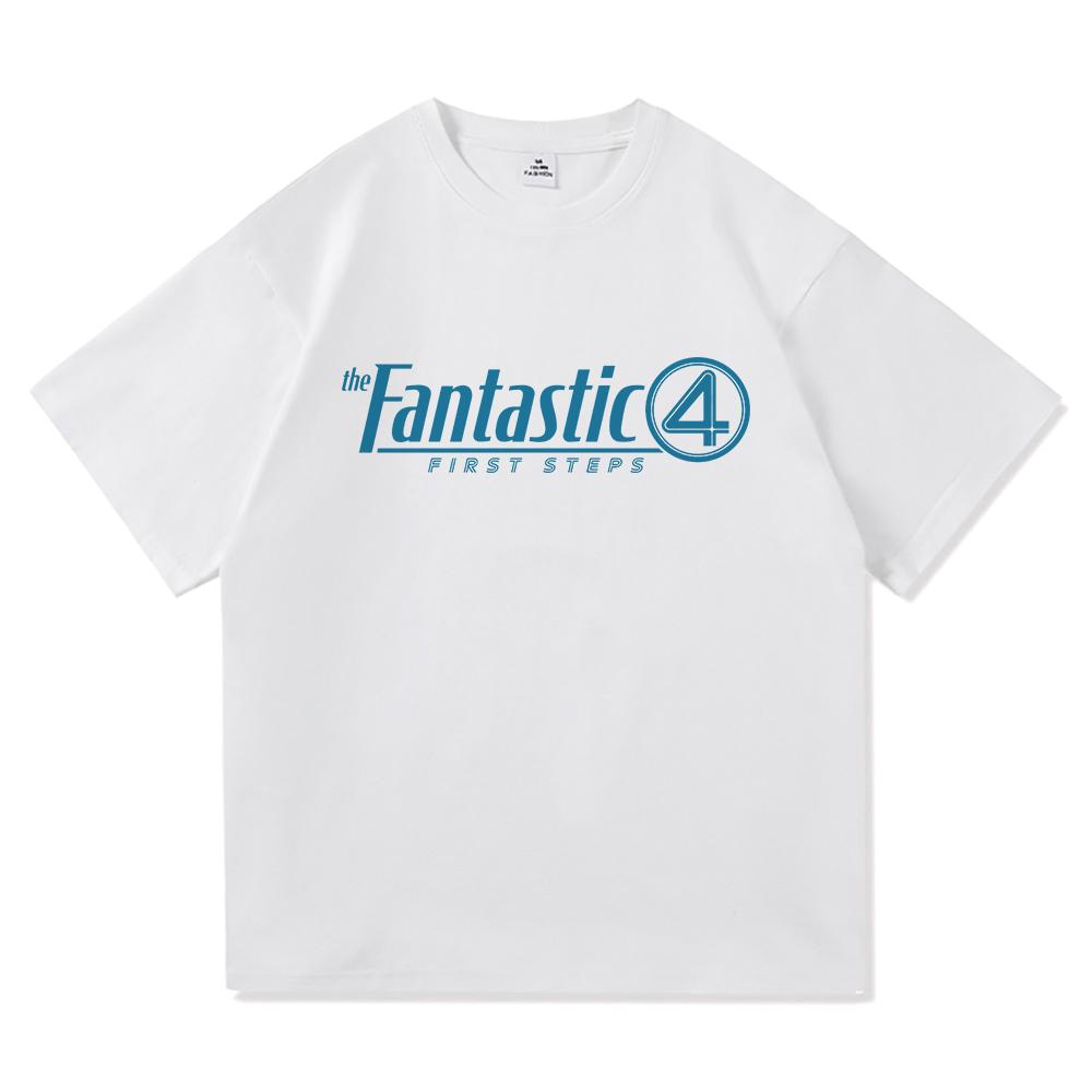 The Fantastic Four First Steps T Shirt 2025 Movie Women Clothing Harajuku Unisex High Quality Cotton Tops Gifts Graphic Tshirts