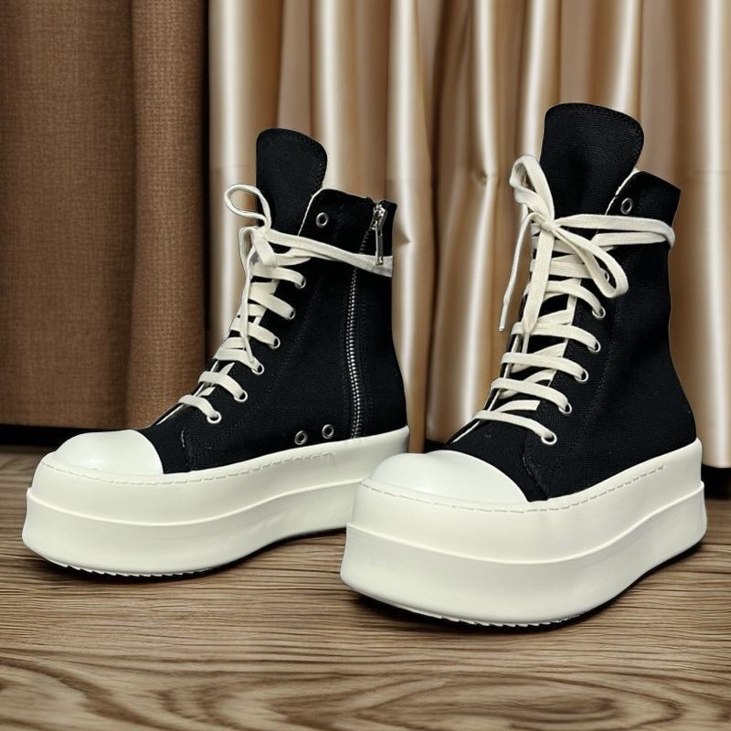 Fashion Shoes for Women Women's Ankle Boots Trendy Retro High-top Womens Shoes Fashion Casual Chunky Platform Luxury Designer Sneakers