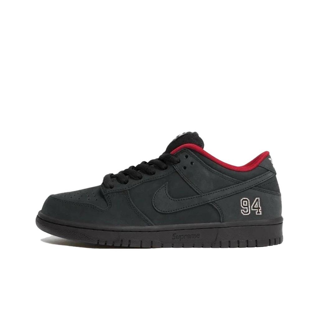 Supreme X Nike Dunk Low SB Black Unisex Sneakers HQ8487-001