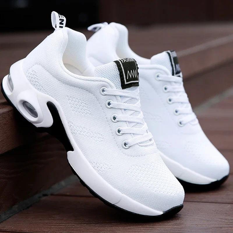 Fashion Women Platform Casual Sneakers Shoes Mesh Breathable Running Shoes Chunky Summer Sports Shoes 2025 Luxury Vulcanize Shoes