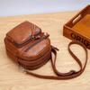 Vintage Designer Shoulder Messenger Bag Casual Handbag Crossbody Bags for Women PU Leather Small Daily Phone Pocket Purse Sac