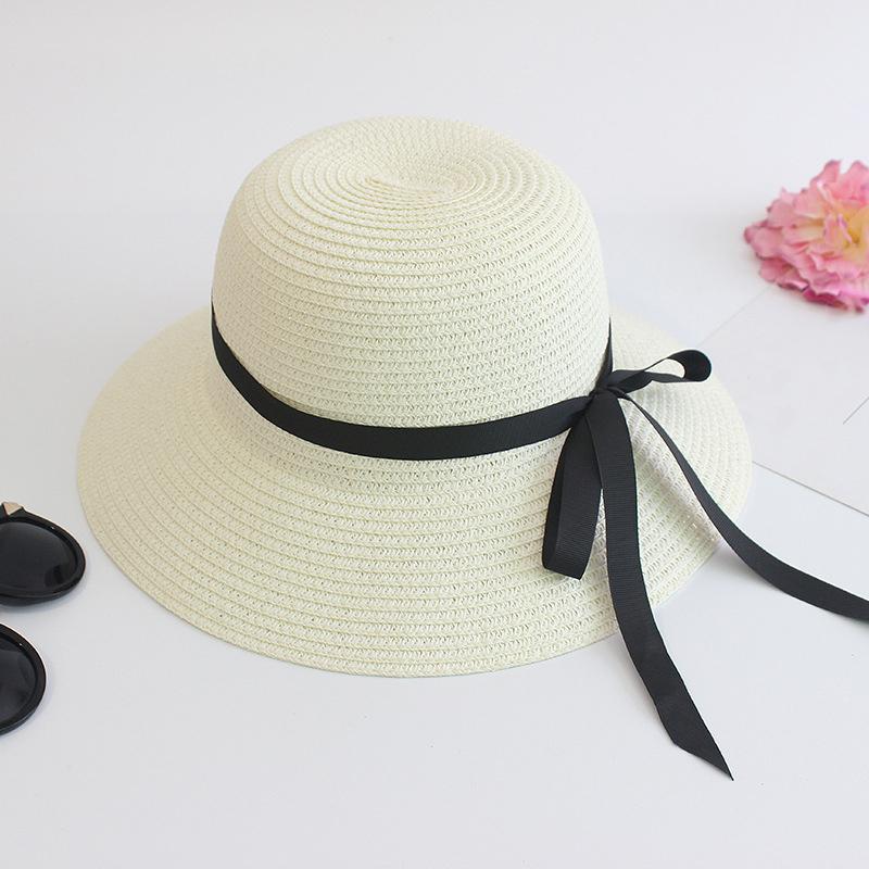 Summer Straw Big Foldable Beach Sun Straw Floppy Sun Block UV Protection Hat Ladies Outdoor Travel Hat