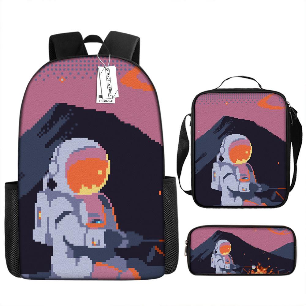 

Новый школьный рюкзак космонавта, для мальчиков, учеников начальной школы, 3-6 классы, красивый и легкий, для учеников средней школы, рюкзак, большой вместимости Pencil Case