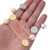 10pcs Imitation Pearl Alloy Long Brooches Gold Rhodium Blank Tray Bezel Brooch Base For DIY Brooch Safety Pin Jewelry Accessory