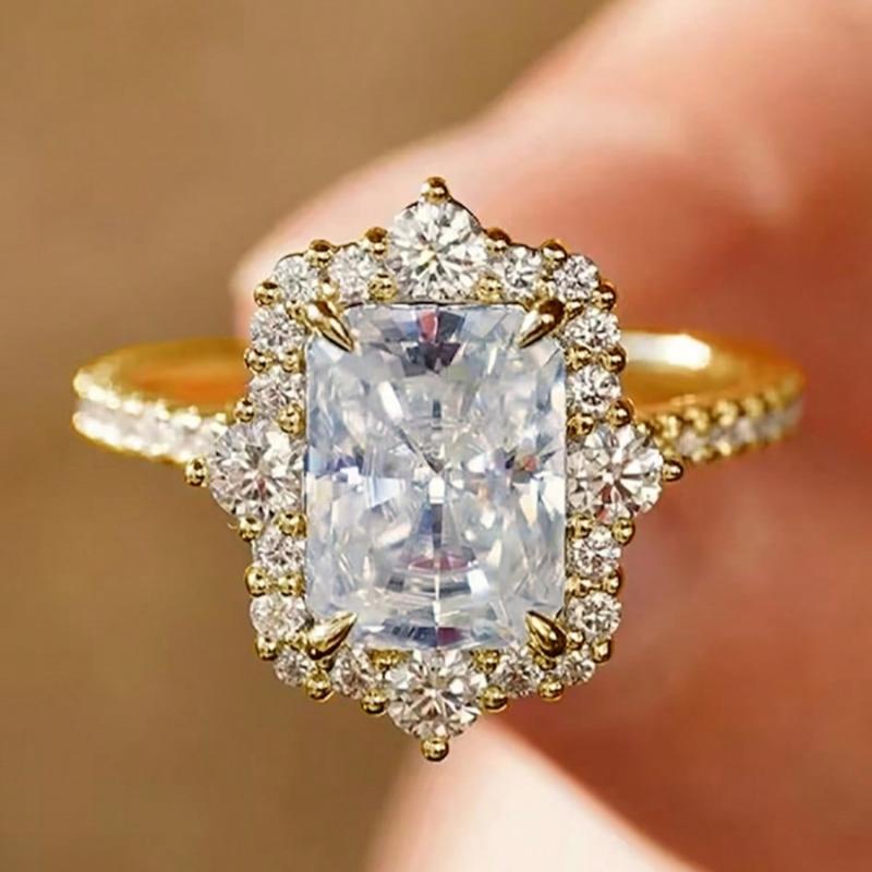 Eleganter weißer Schneeflocken-Design-Ring mit weißen Zirkonia für Damen, Geeignet für Weihnachten, Partys, Tägliches Tragen, Alle Jahreszeiten