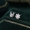 European And American Fashion Funny Earrings, Spider Spider Web Holiday Earrings, High-End Metal Halloween Earrings