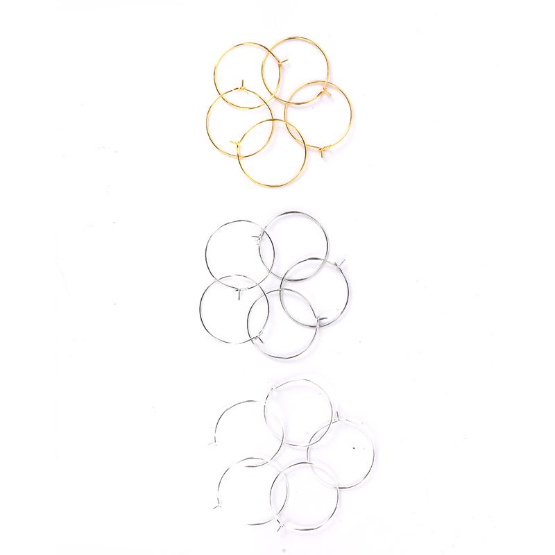 100 bucăți argint placat cu aur pahar de vin inele farmec Cercei Cercei petrecere de nuntă