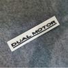 DUAL MOTOR Emblem For Tesla Model 3 Y S X Accessories Underlined Letters  Performance Badge Trunk Sticker Chrome 3D Decal