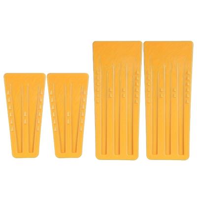 Pacote Com 4 Cunhas de Rachar para Lenha de Plástico ABS de Alta Resistência Design Espigado Para Equipamento de Corte de Árvores e Resgates com Motosserra