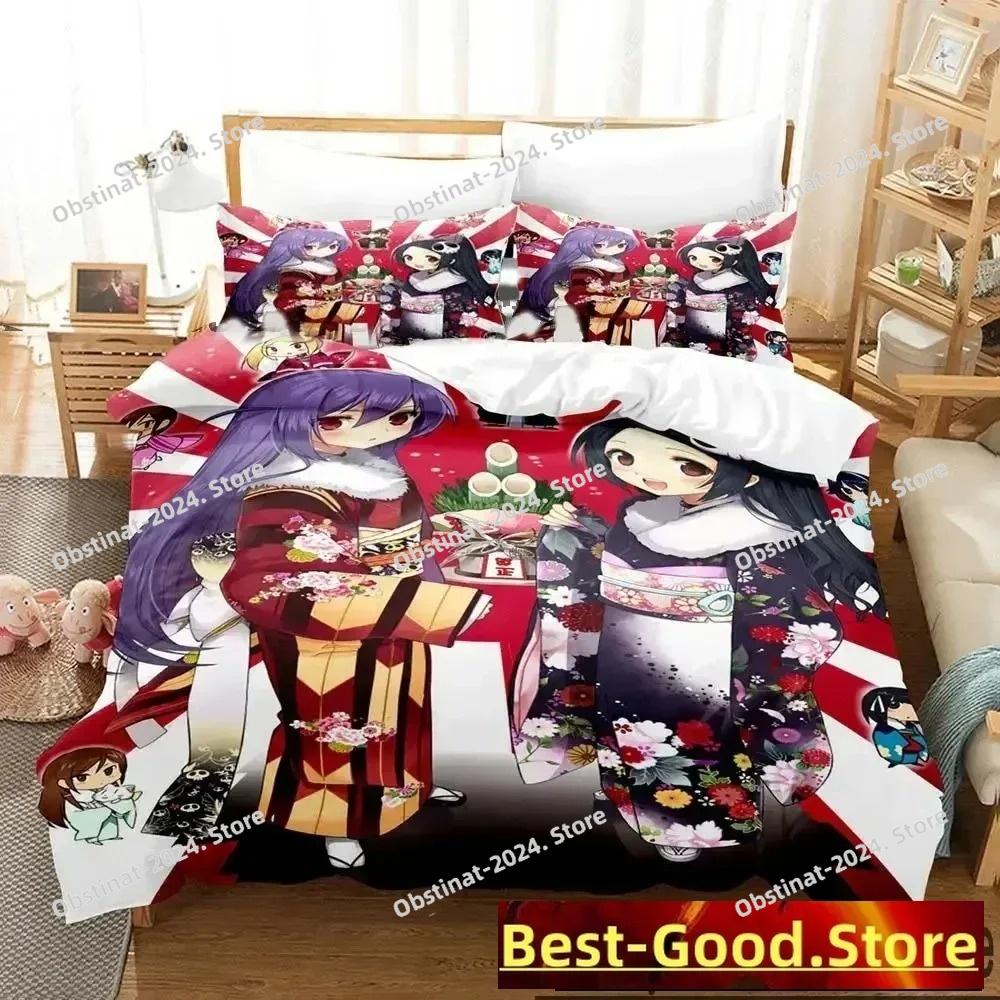 3D Print Anime The World God Only Knows Bedding Set Boys Girls Twin Queen King Size Duvet Cover Pillowcase Bed boys Adult