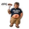 Kühlschrankmagnet Dekoration Papa mit weichem Bauch Stressabbau Knet-Papa Kühlschrankbauchmagnet Foto Halter für Küchen Deko