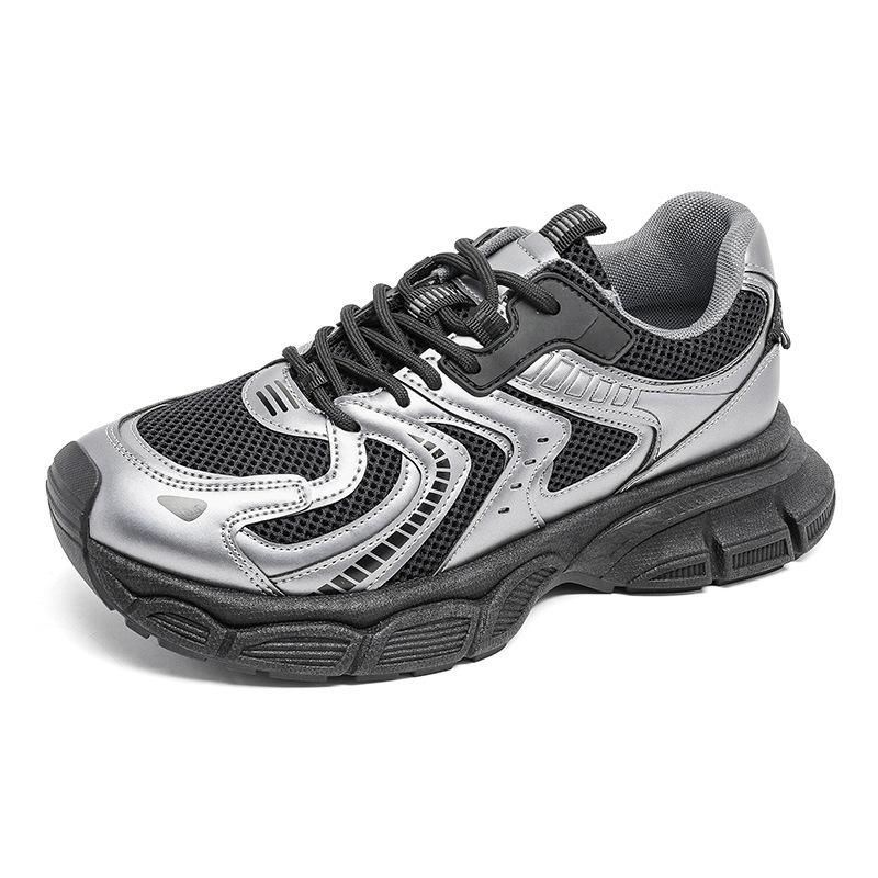 New Men's Casual Sports Shoes Mesh Platform Men's Shoes Trendy Versatile Dad Shoes Men's YH06